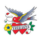 Kleine True Love Vogel Tattoo