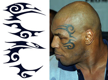 Face tattoo - Mike Tyson (2 Tattoos)