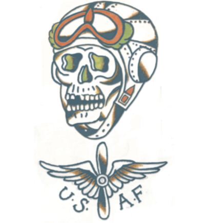 Tatuagem Caveira USAF