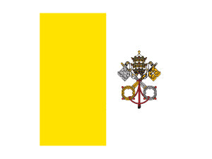 Tatuaje De La Bandera De La Ciudad Del Vaticano