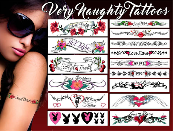 Super Naughty Tattoos (15 tatuaggi diversi)