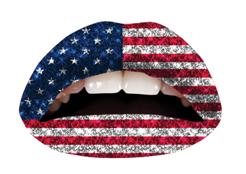 American Flag Glitteratti Violent Lips