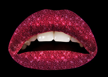 Black Cherry Glitteratti Violent Lips (3 Lip Tattoo Sets)