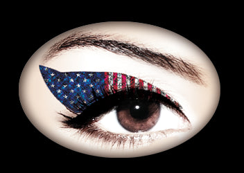 Violent Eyes American Flag Glitteratti (8 Tatuaggi Occhi)