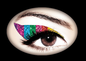 Violent Eyes Rainbow Glitteratti (8 Tatuaggi Occhi)