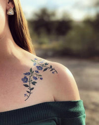 Tatuagem Violeta Floral