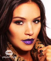 Violet Glitteratti Violent Lips (3 Lip Tattoo Sets)