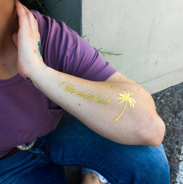 PrismFoil Palm Trees Tattoos