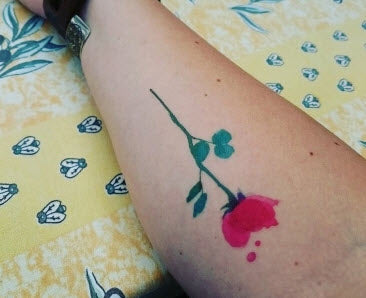 Rose Aquarelle - Tattoonie
