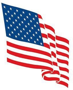 Bandera Ondulada De EE.UU. Tatuaje