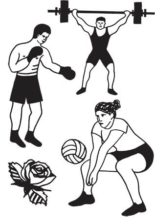 Gewichtheffen Volleybal Boksen - Lydia Leith  (4 Tattoos)