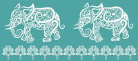 White Lace Elephant Tattoos