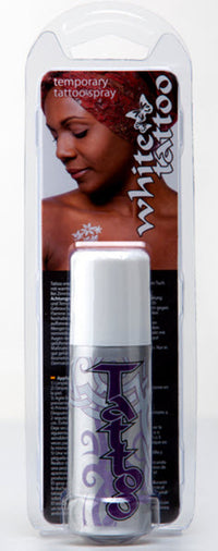 White Temporary Tattoo Spray + 3 Stencils