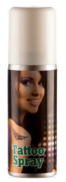 Witte Tijdelijke Tattoo Spuitbus 50 ml
