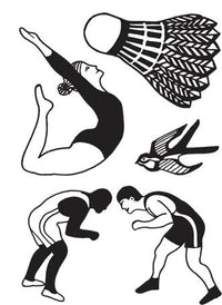 Wrestling Gymnastics Badminton - Lydia Leith (4 Tattoos)