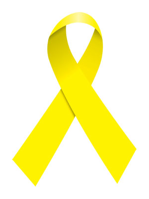Yellow Ribbon Tattoo – Tattoo for a week
