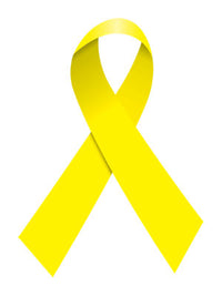 Yellow Ribbon Tattoo