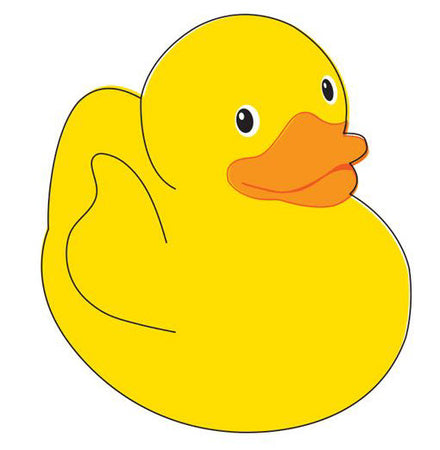Tatuaje De Pato De Goma Amarillo