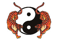 Yin Yang Tijgers Tattoo