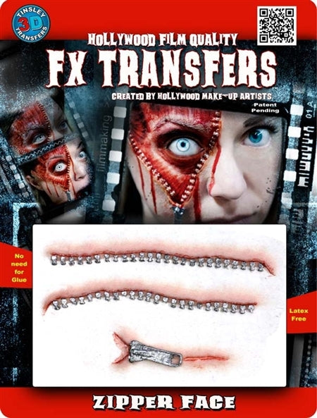 3D FX Transfers  "Zipper face"