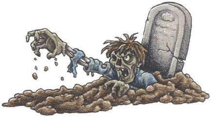 Tatuaggio Zombie Nella Tomba